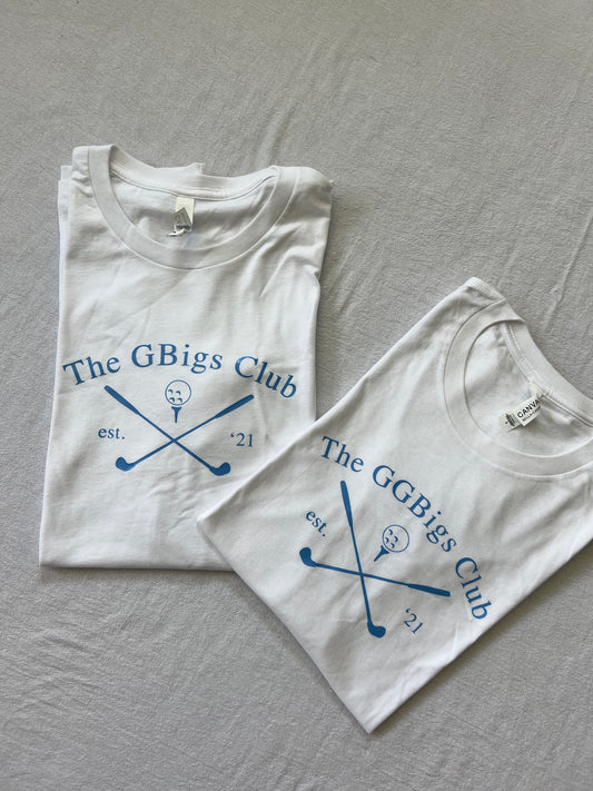 Country Club Big & Little Reveal Tees: (SAMPLE SALE)