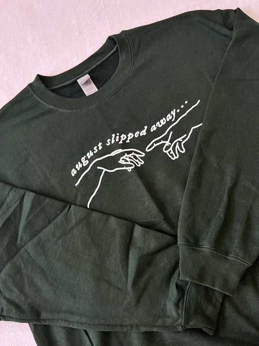 August Crew: Size L, Forest Green (SAMPLE SALE)