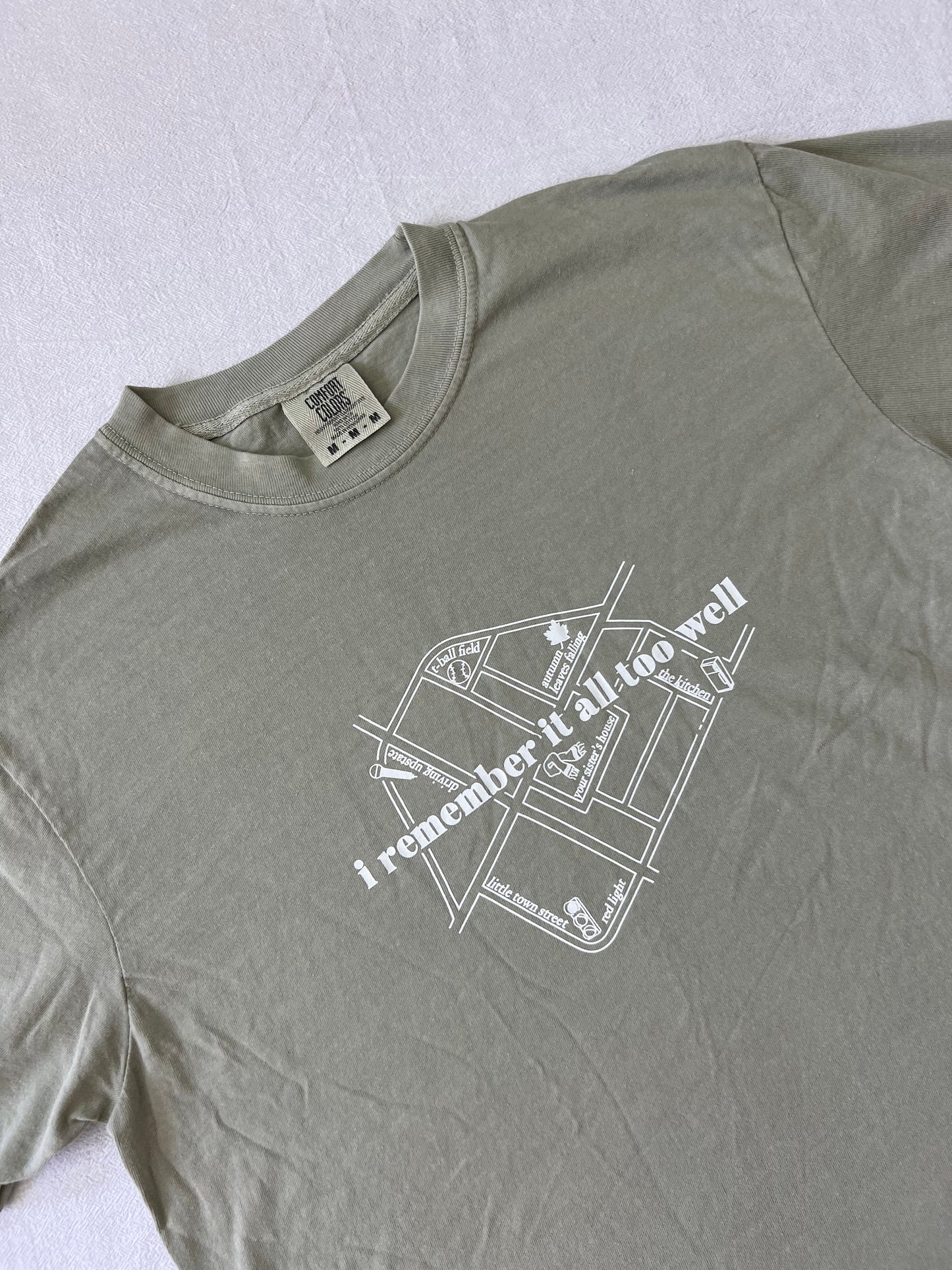 ATW Map It Out Tee: Size M, Khaki (SAMPLE SALE)