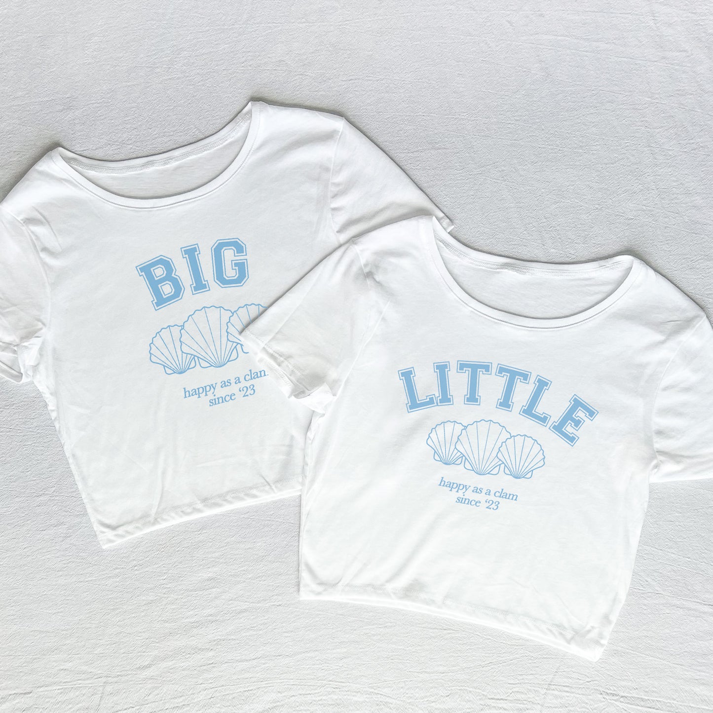 Happy as a Clam Big Little Tees
