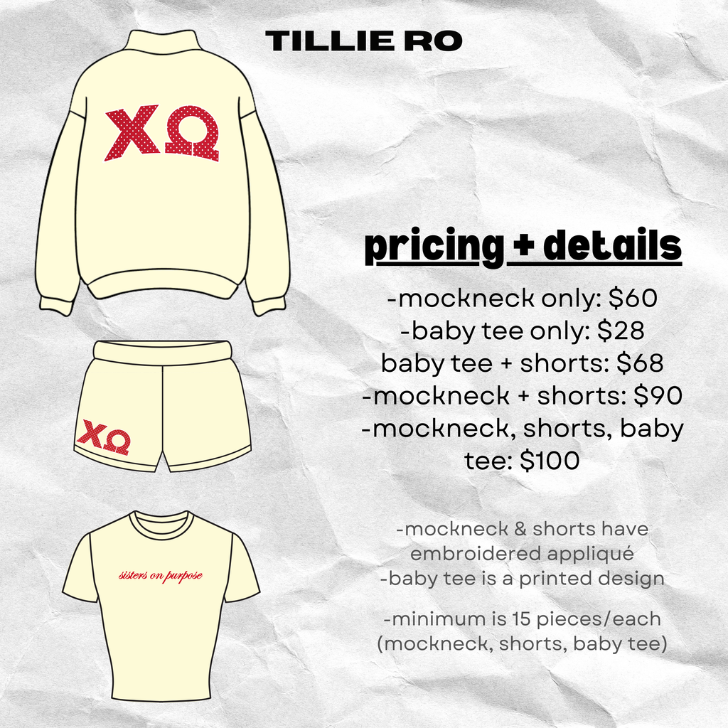 Chi Omega Evansville Merch Order