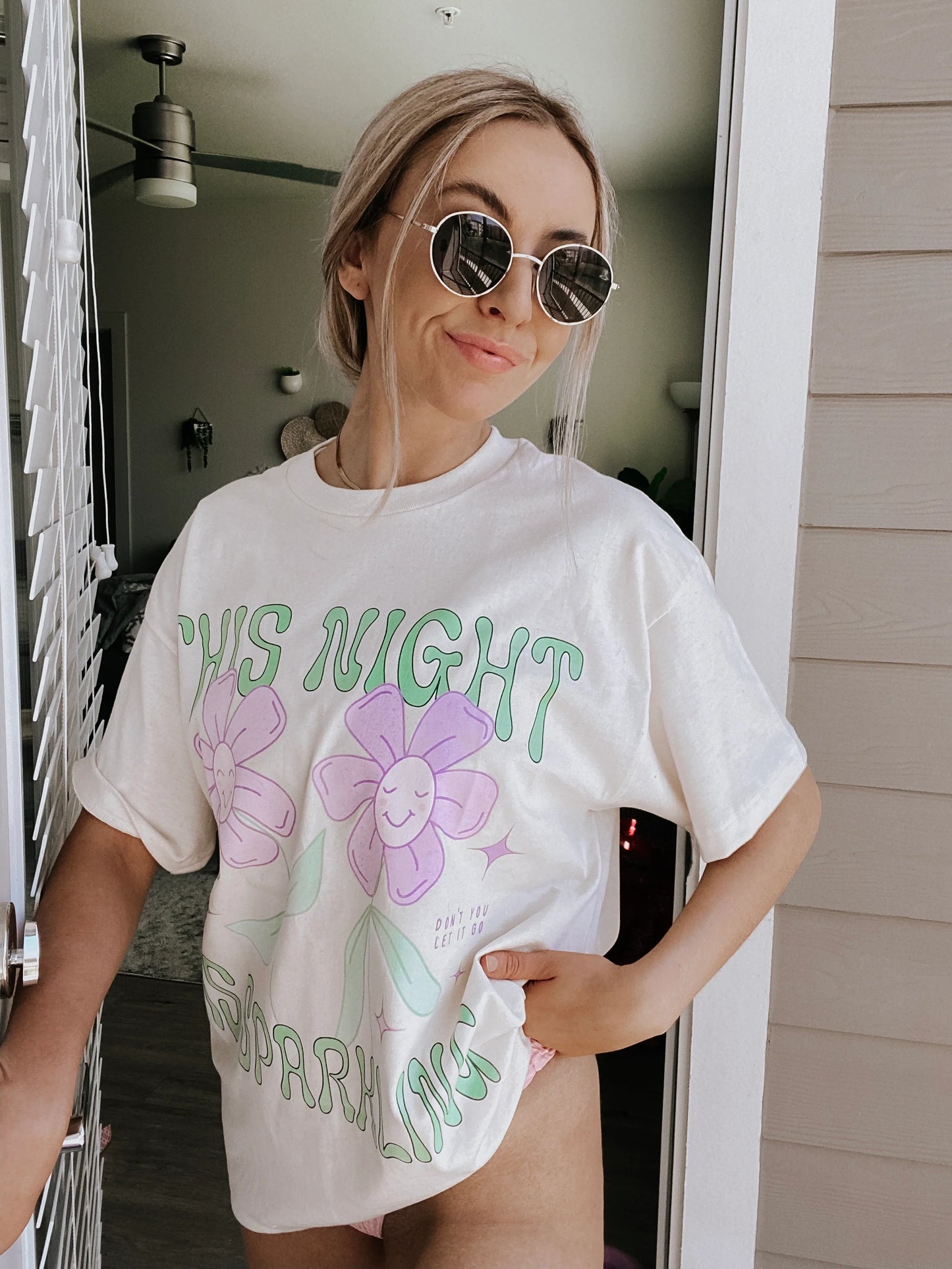 This Night Is Sparkling Comfort Colors Tee