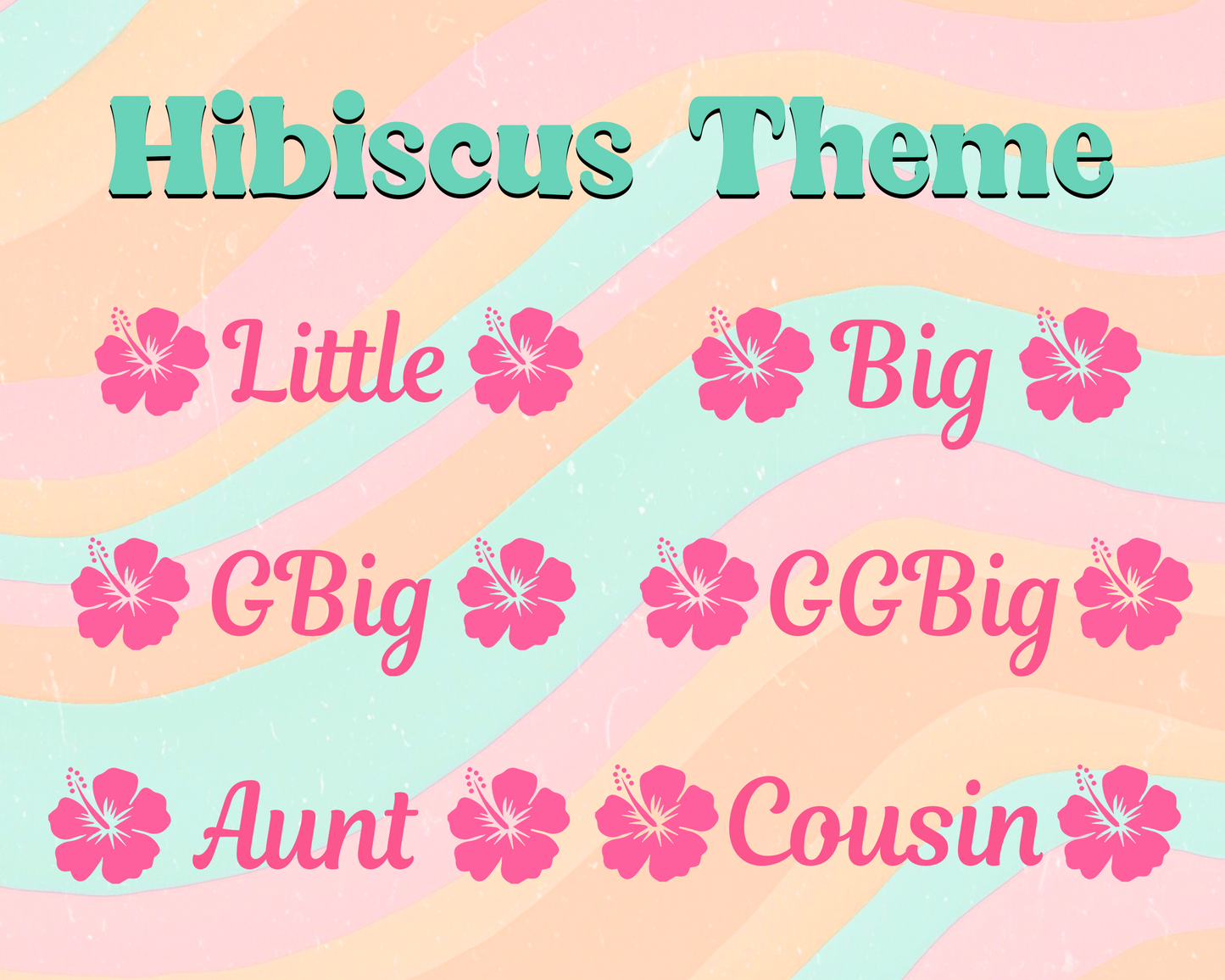 Hibiscus Big Little Reveal Tees